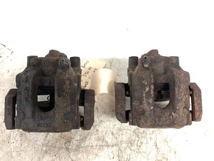 BMW E46 330Ci 330i 330XI Rear Calipers & Brackets Left & Right Pair 34216765883/34216765884
