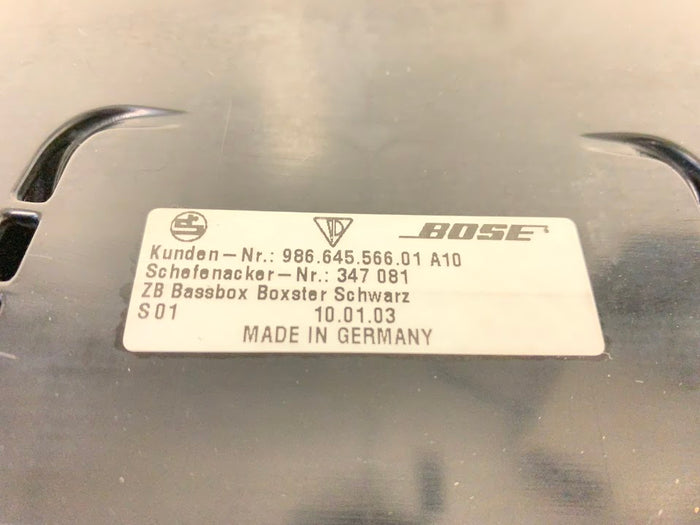 Porsche 986 Boxster S Bose Parcel Shelf Subwoofer Speaker Box Black 98664556601