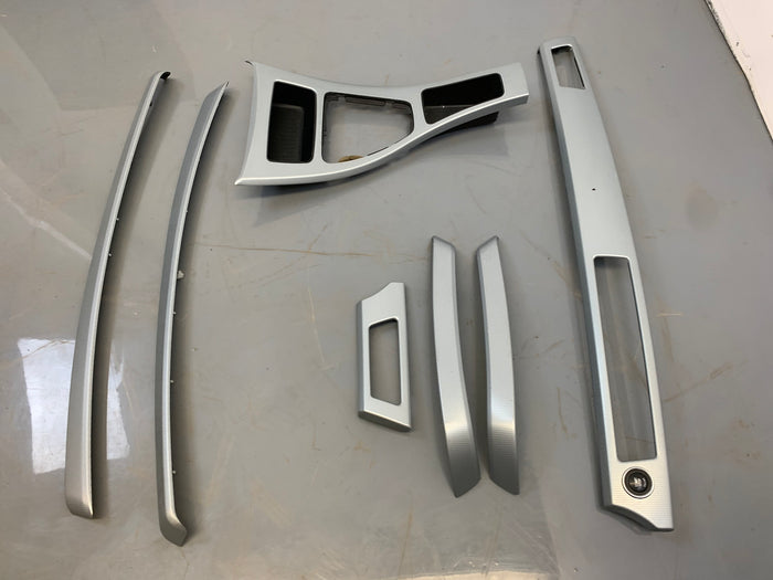 BMW E90 E91 3 Series M Sport Glacier Silver Non-iDrive Interior Trim Set 9148069/9145410/9145147/9198283/9148067/9145407/9145408