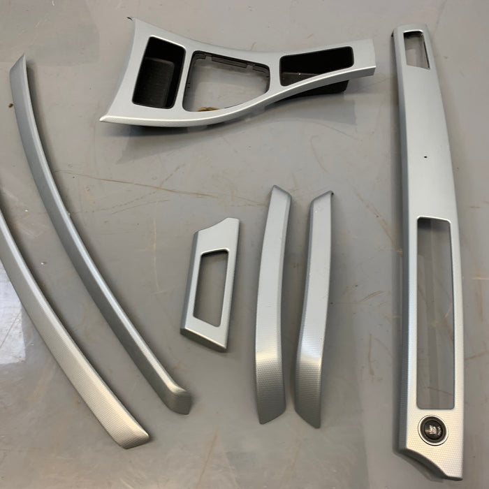 BMW E90 E91 3 Series M Sport Glacier Silver Non-iDrive Interior Trim Set 9148069/9145410/9145147/9198283/9148067/9145407/9145408