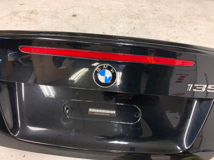 BMW E82 135i 128i Pre-LCI Trunk Lid W/Spoiler Black Sapphire Metallic (475) 41627181144