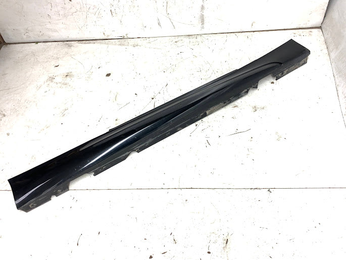 BMW E82 E88 135i 128i M Sport Right/Passenger Side Skirt Black Sapphire Metallic (475) 51778037454