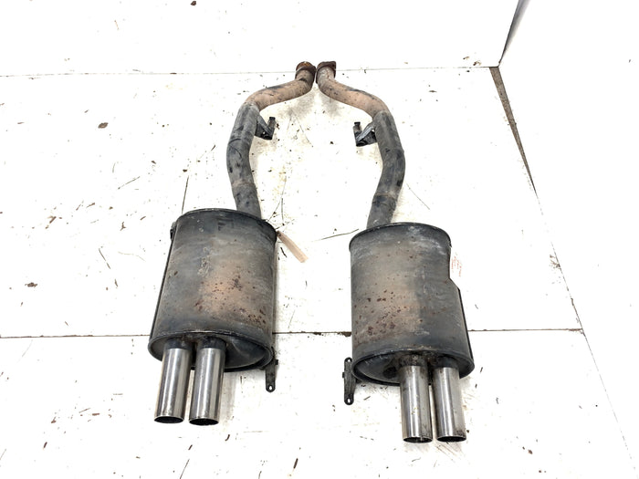 BMW Z3 M Coupe Roadster Rear Quad Exhaust Muffler Pair 18101404317/18101404318