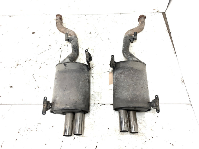 BMW Z3 M Coupe Roadster Rear Quad Exhaust Muffler Pair 18101404317/18101404318