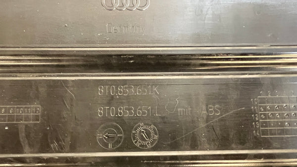 AUDI 8T A5 S-Line Front Bumper Grille Gloss Black Chrome 8T0853651