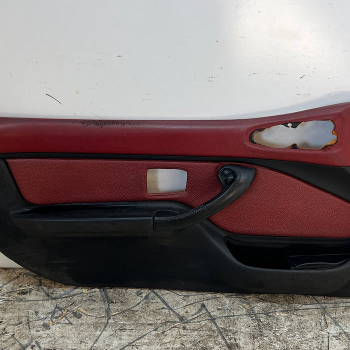 BMW Z3 Left/Driver Side Interior Door Panel/Card Tanin Red