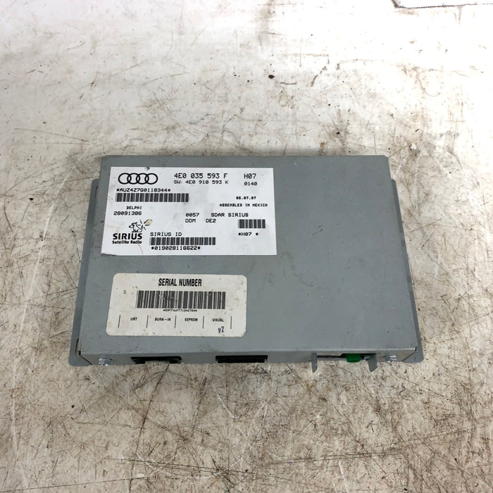 Audi B8/8T S5 Sirius Satellite Radio Receiver Module 4E0035593