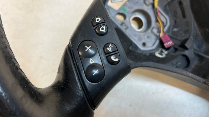 BMW E46 328i 323i Tri-Spoke Multifunction Leather Pre-LCI Sport Steering Wheel 32341094409