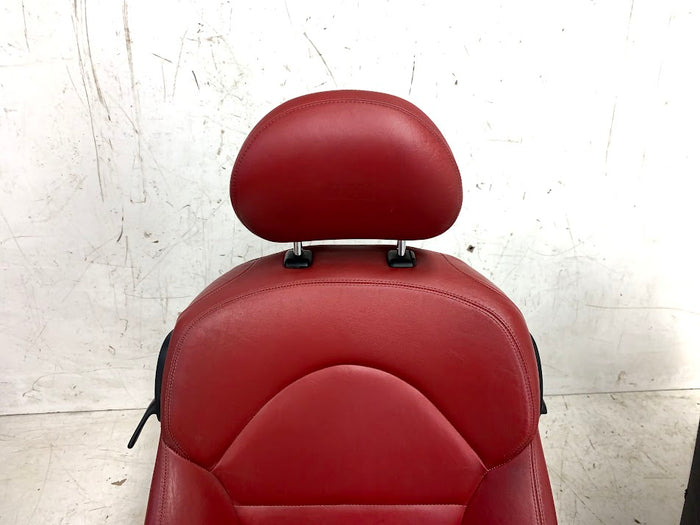BMW E46 M3 Coupe Imola Red Nappa Leather Manual & Heated Interior Seat & Door Panel Set