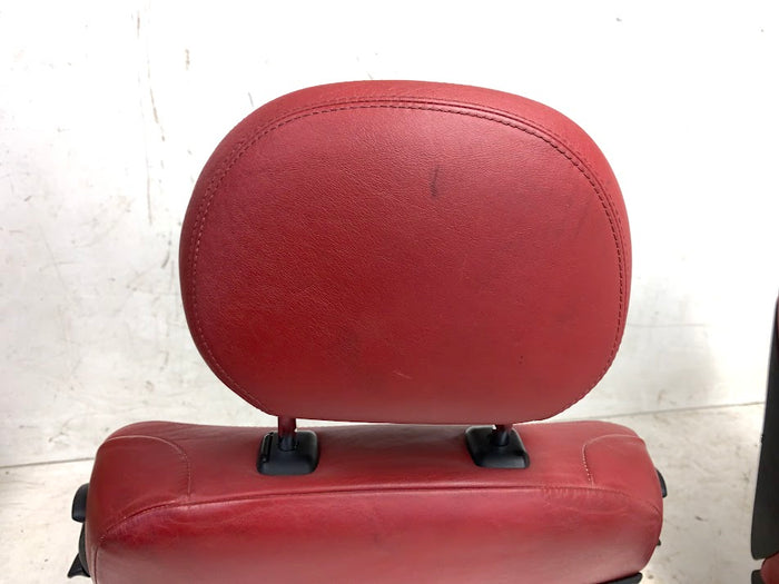 BMW E46 M3 Coupe Imola Red Nappa Leather Manual & Heated Interior Seat & Door Panel Set