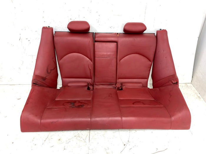 BMW E46 M3 Coupe Imola Red Nappa Leather Manual & Heated Interior Seat & Door Panel Set