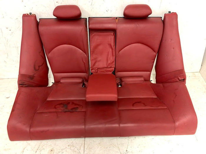 BMW E46 M3 Coupe Imola Red Nappa Leather Manual & Heated Interior Seat & Door Panel Set