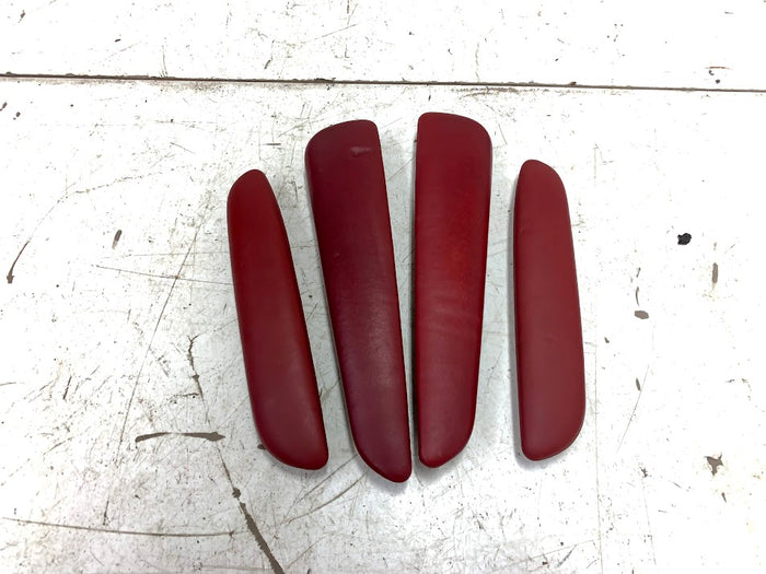 BMW E46 M3 Coupe Imola Red Nappa Leather Manual & Heated Interior Seat & Door Panel Set