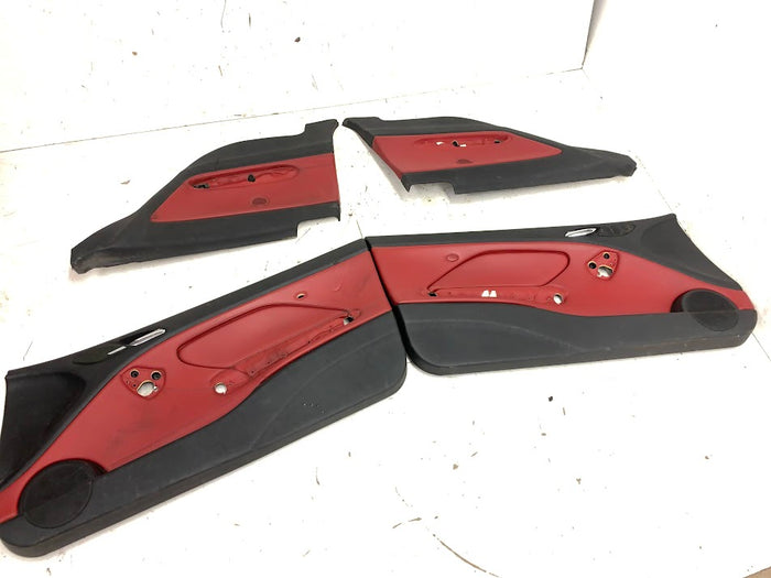 BMW E46 M3 Coupe Imola Red Nappa Leather Manual & Heated Interior Seat & Door Panel Set