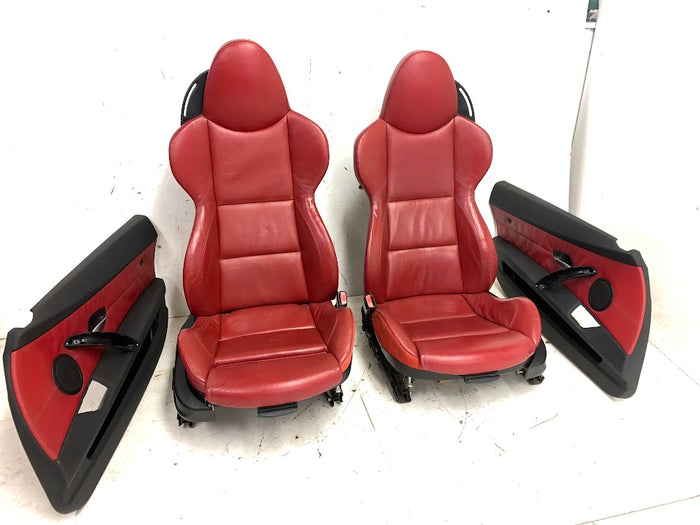 BMW E85 E86 Z4 Dream Red M Sport Seats & Door Panels