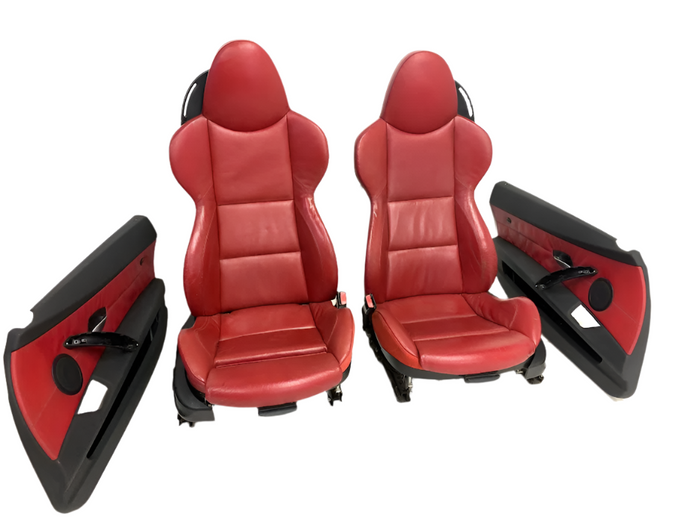 BMW E85 E86 Z4 Dream Red M Sport Seats & Door Panels