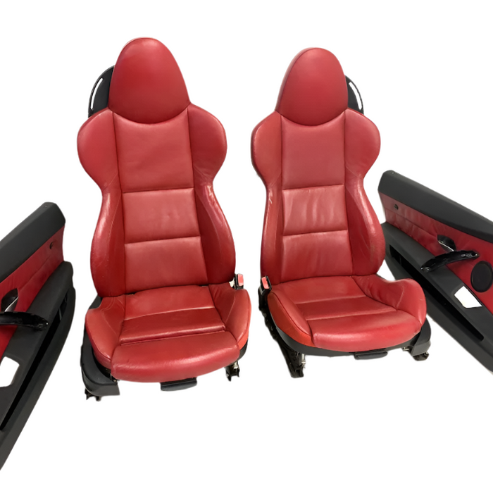 BMW E85 E86 Z4 Dream Red M Sport Seats & Door Panels