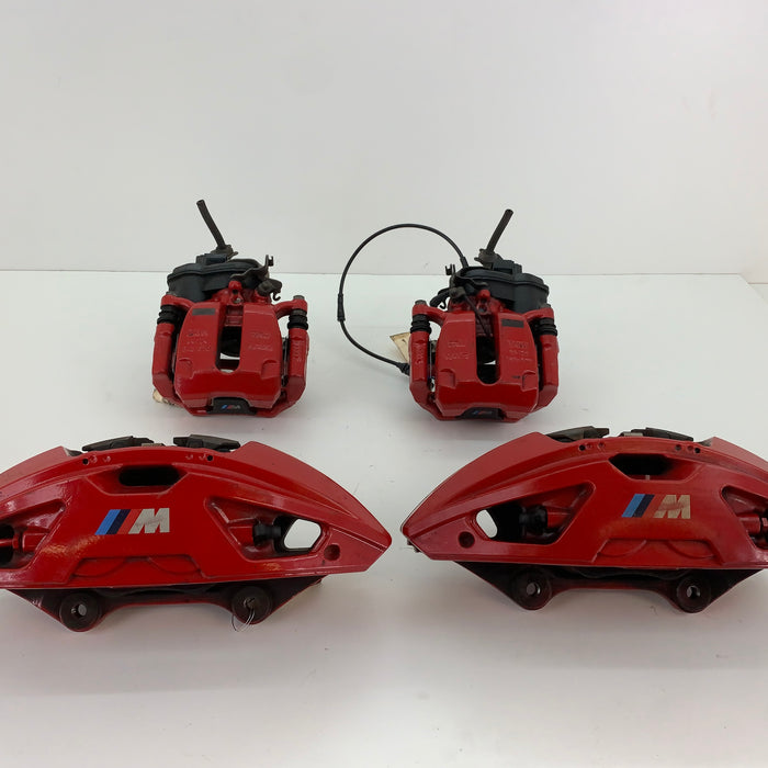 BMW F97 X3 M Front & Rear Brembo Brake Caliper High Gloss Red Set 34106897361 *Damaged*