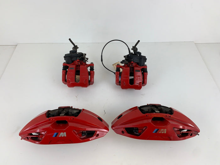 BMW F97 X3 M Front & Rear Brembo Brake Caliper High Gloss Red Set 34106897361 *Damaged*