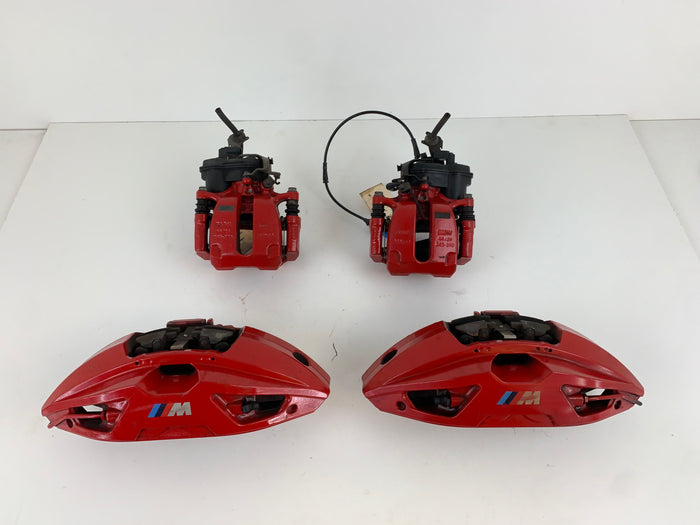 BMW F97 X3 M Front & Rear Brembo Brake Caliper High Gloss Red Set 34106897361 *Damaged*