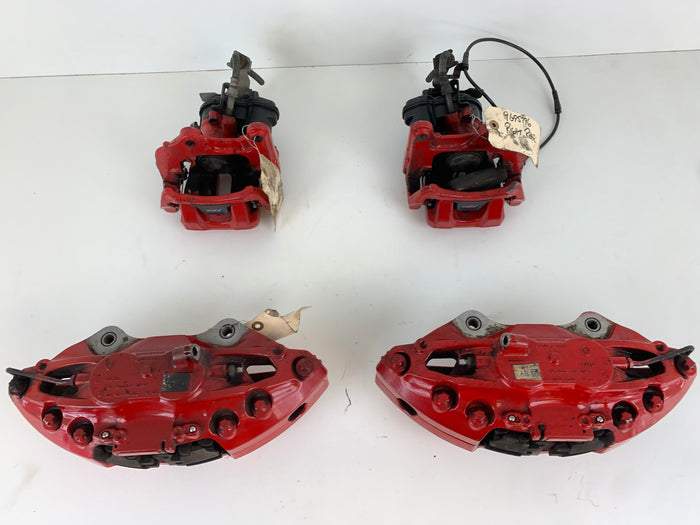 BMW F97 X3 M Front & Rear Brembo Brake Caliper High Gloss Red Set 34106897361 *Damaged*