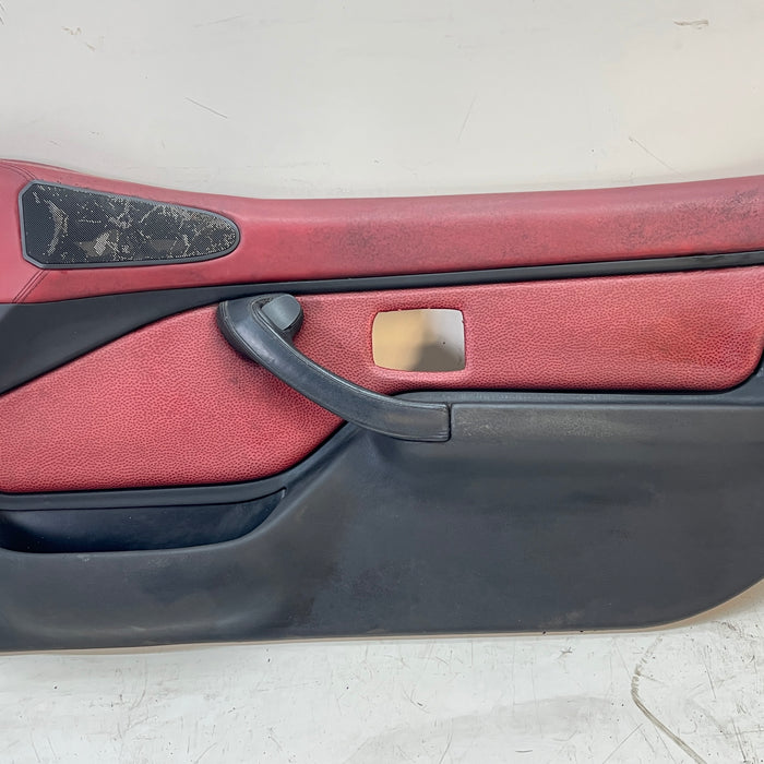 BMW Z3 Right/Passenger Side Interior Door Panel/Card Tanin Red