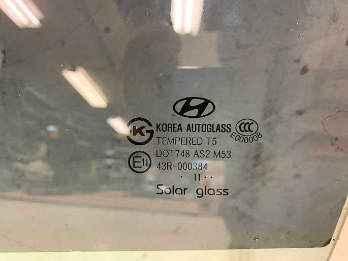 Hyundai BK1/BK2 Genesis Coupe Left/Driver Side Front Door Window Glass *TINTED*