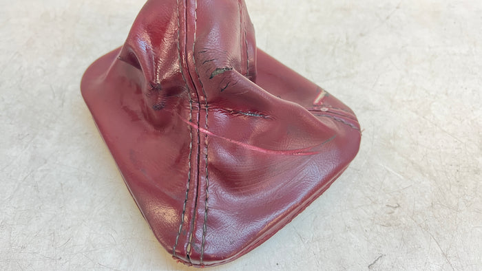 BMW Z3 Tanin Red Nappa Leather Manual Transmission Shift Boot 25111434278 *DAMAGED*