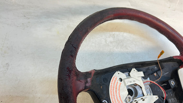 BMW Z3 Early Model 4 Spoke Steering Wheel Tanin Red 32341092038 *DAMAGED*