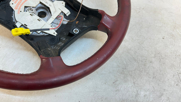 BMW Z3 Early Model 4 Spoke Steering Wheel Tanin Red 32341092038 *DAMAGED*