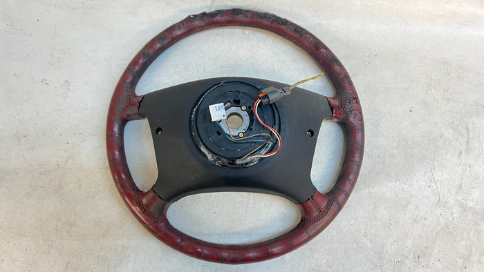 BMW Z3 Early Model 4 Spoke Steering Wheel Tanin Red 32341092038 *DAMAGED*