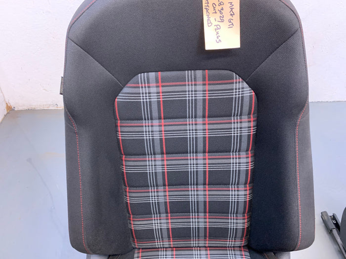 Volkswagen MK7/5G GTI Left/Right Front Plaid Cloth Seats