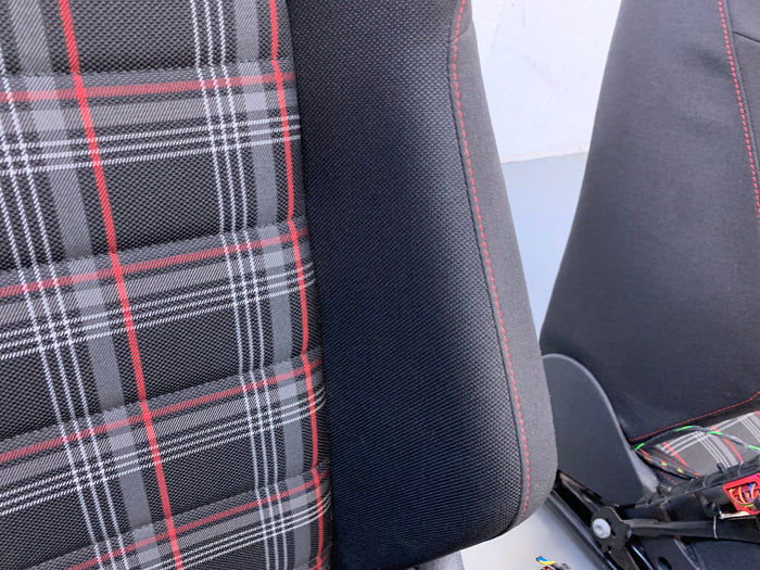 Volkswagen MK7/5G GTI Left/Right Front Plaid Cloth Seats