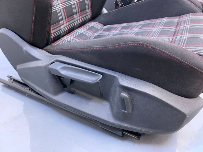 Volkswagen MK7/5G GTI Left/Right Front Plaid Cloth Seats