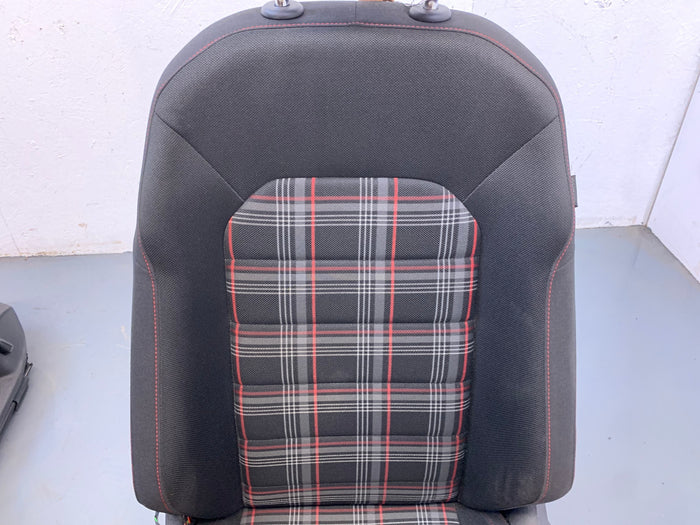 Volkswagen MK7/5G GTI Left/Right Front Plaid Cloth Seats