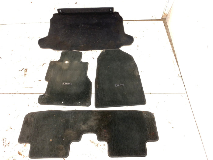 2004-2005 Honda EP3 Civic SiR Floor & Trunk Mat Carpet Set 08P15-S5T-111 *Damage*