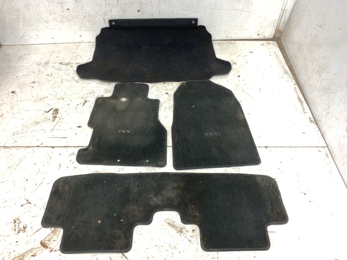 2004-2005 Honda EP3 Civic SiR Floor & Trunk Mat Carpet Set 08P15-S5T-111 *Damage*