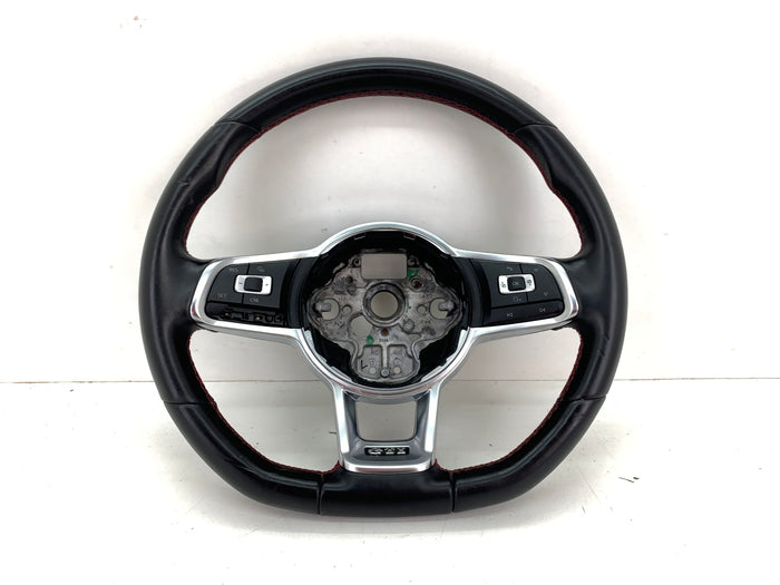 Volkswagen MK7/5G GTI Black Leather Flat Bottom Steering Wheel W/Paddles 5GM419091 *DAMAGED*