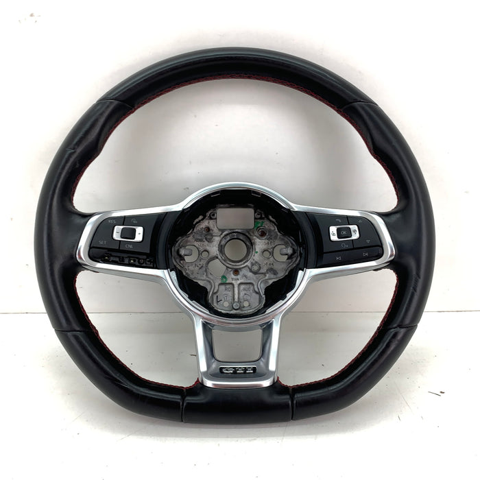 Volkswagen MK7/5G GTI Black Leather Flat Bottom Steering Wheel W/Paddles 5GM419091 *DAMAGED*