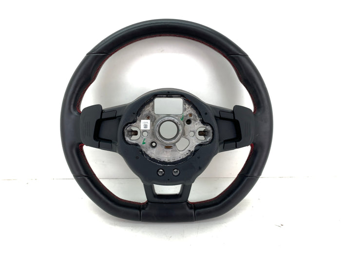 Volkswagen MK7/5G GTI Black Leather Flat Bottom Steering Wheel W/Paddles 5GM419091 *DAMAGED*