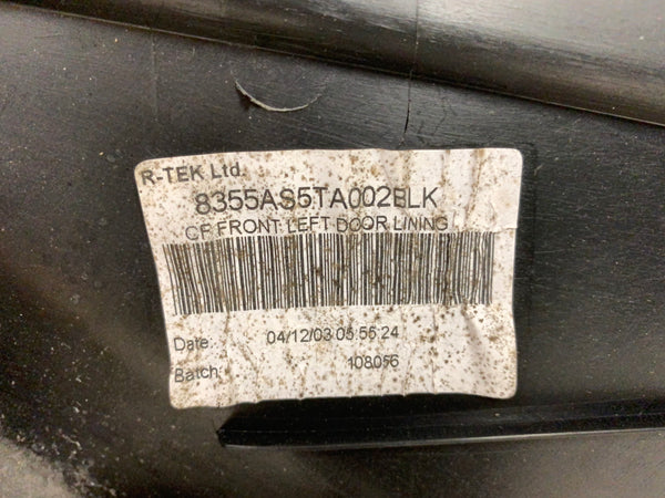 2002-2005 Honda EP3 Civic SiR CTR JDM Door Card Panel Set Red 83533-S5T-A02ZB