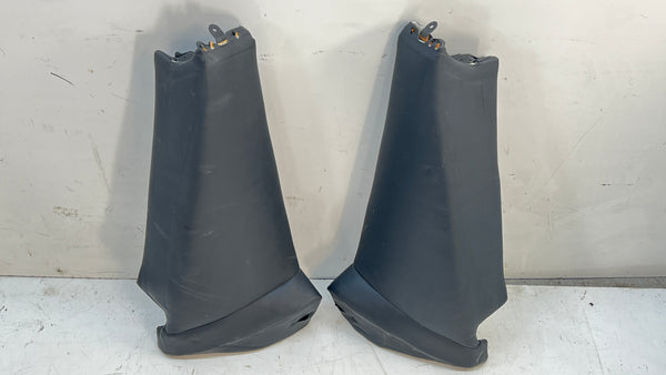 BMW E46 M3 Coupe Rear Side Bolster Lateral Trims Black Nappa Leather Set 52207902107