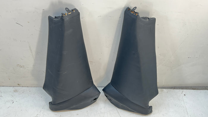 BMW E46 M3 Coupe Rear Side Bolster Lateral Trims Black Nappa Leather Set 52207902107