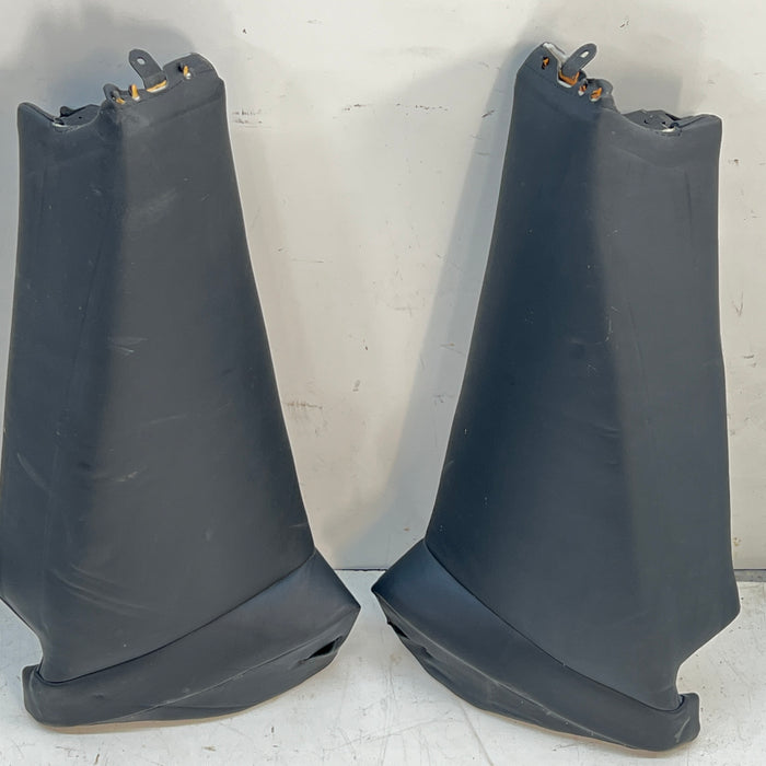 BMW E46 M3 Coupe Rear Side Bolster Lateral Trims Black Nappa Leather Set 52207902107