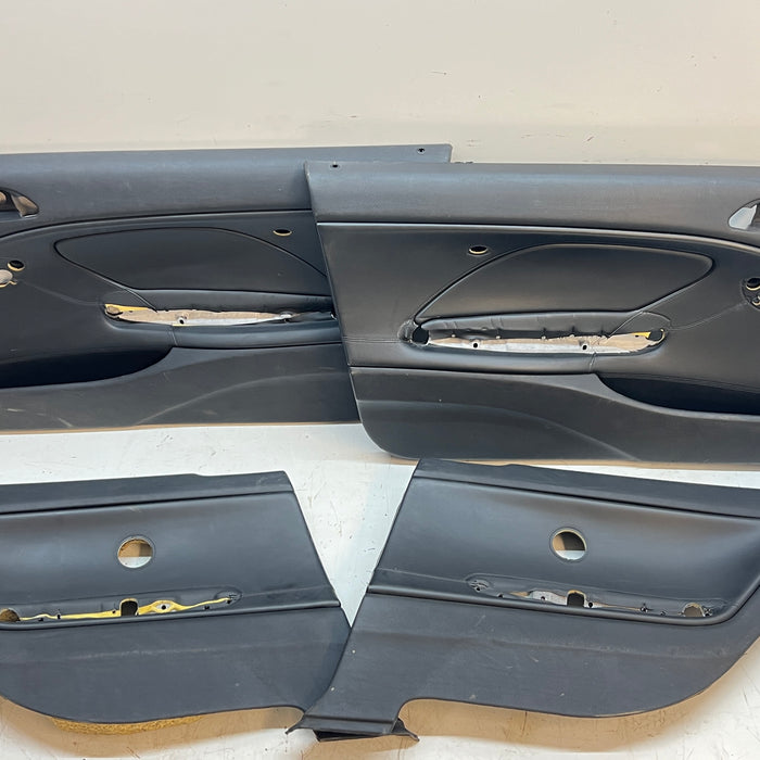 BMW E46 M3 BLACK NAPPA LEATHER DOOR CARD SET