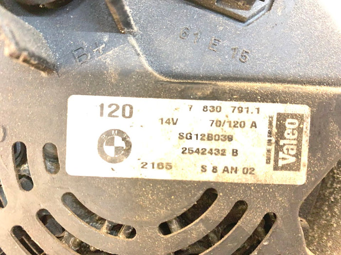 BMW E46 M3 S54 Engine Alternator 7830791/12317831436