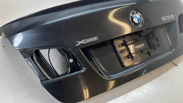 BMW F10 M Sport Trunk Lid W/ Spoiler Dark Graphite Metallic (B90) 41627240552