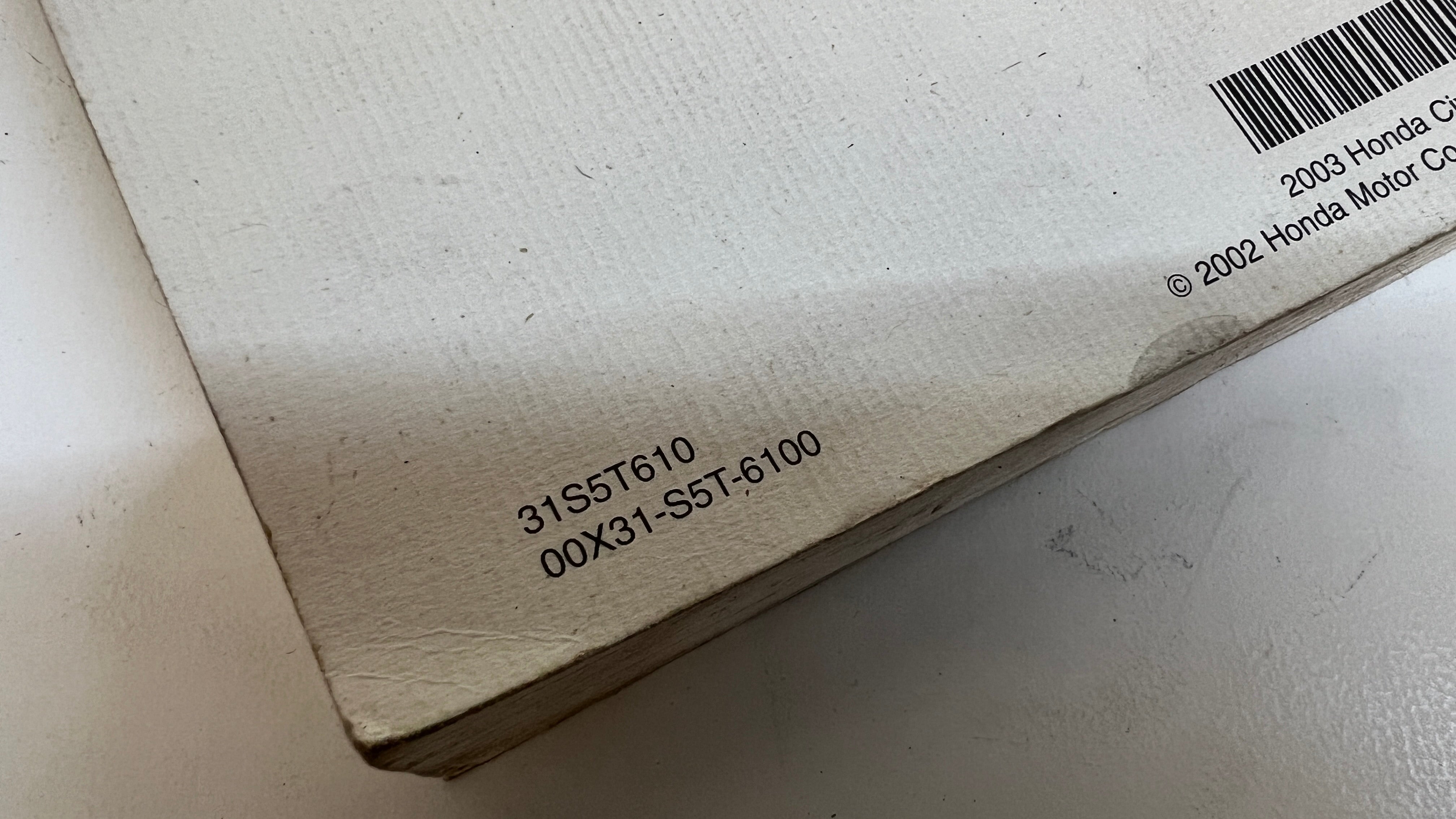 2003 Honda EP3 Civic SiR Owners Manual Proper Parts Co