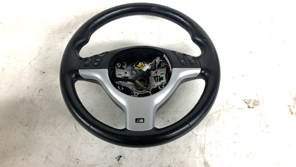 BMW E46 330ci 328ci 325ci 323ci 320i M Sport Manual Transmission Leather Steering Wheel W/O Paddles 2229500