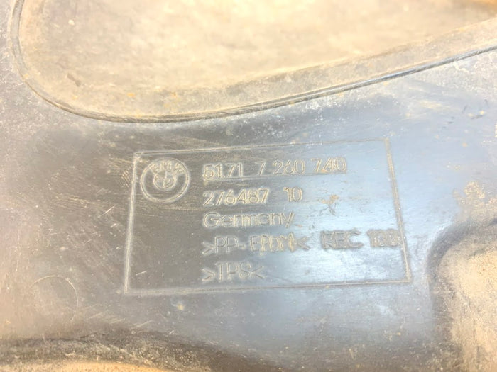 BMW F30 F31 3 Series Front Right Fender Liner Bottom Section 7260740